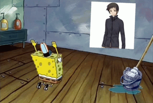 Soujuurou Soujuuroushizuki GIF. This 498 x 336 animated GIF is part of our spongebob bald collection. Related themes include bow, spongebob. Created by…