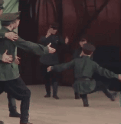 Soviet Union China GIF. This 400 x 412 animated GIF is part of our people dancing collection. Related themes include clap, clapping, dance. Created by…