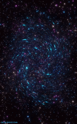 Space Art Stars Cosmic GIF