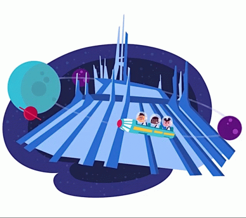 Spacemountain Disneyland GIF