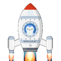 Spaceship Falcon Sticker