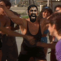 Spartan Dance GIF. This 200 x 200 animated GIF is part of our jean claude van damme bailando collection. Created by Chromify. View the original animation…