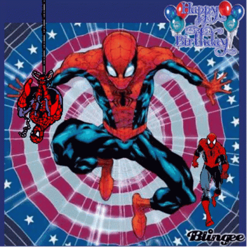 Spiderman GIF. This 498 x 498 animated GIF is part of our happy birthday avengers collection. Related themes include spider, spiderman. Created by imtz7…