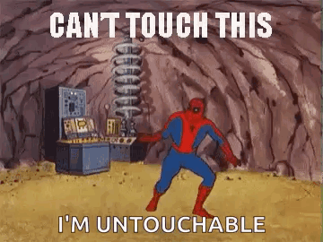 Spiderman I Cant Touch This GIF