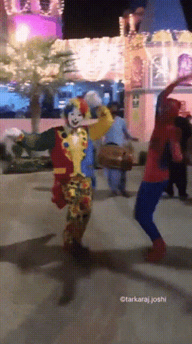 Spidyclown Clownspidy GIF. This 279 x 498 animated GIF is part of our spiderman dancing collection. Created by wtfmostar. View the original animation, share…