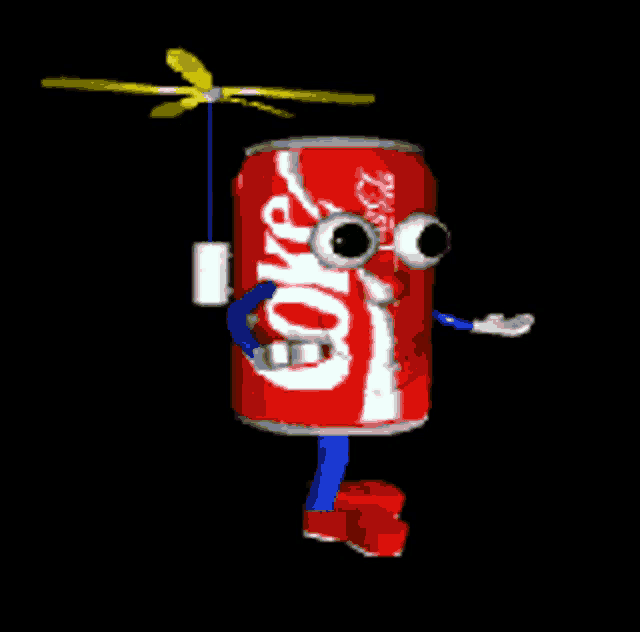 Spinning Coca Cola GIF