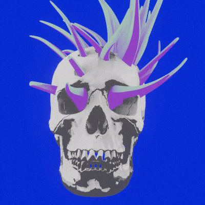 Spinning Skull Spinning Skull Meme GIF