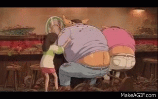 Spirited Away Excuse Me GIF