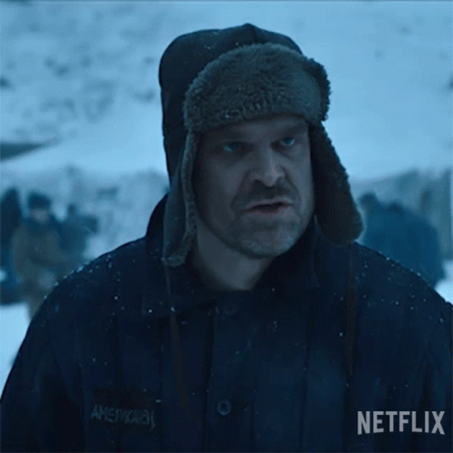 Spit Jim Hopper GIF
