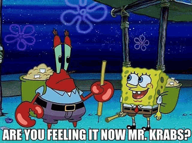 Sponge Bob Feeling It GIF