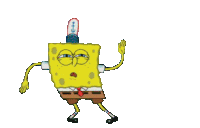 Sponge Bob Square Pants Dance Sticker
