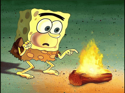 Spongebob Caveman GIF. This 498 x 371 animated GIF is part of our spongebob fire collection. Related themes include funny, painting, spongebob. Created by…