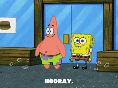 Spongebob Hooray GIF