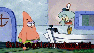 Spongebob Patrick GIF. This 320 x 180 animated GIF is part of our squidward future collection. Related themes include spongebob, squidward, stupid. Created…