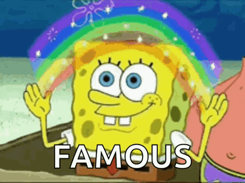 Spongebob Rainbow GIF