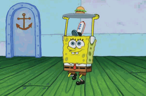 Spongebob Splits GIF