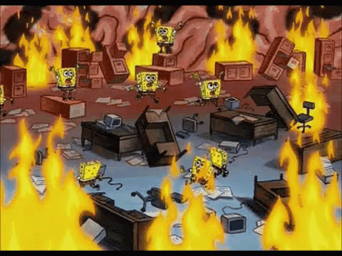 Spongebob Squarepants Panic GIF
