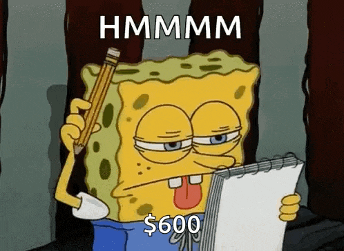 Spongebob Squarepants Think GIF