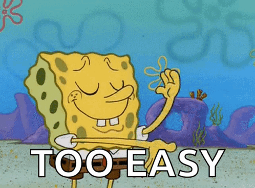 Spongebob Too Easy GIF