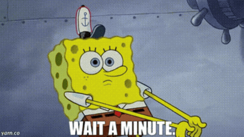 Spongebob Wait A Minute GIF