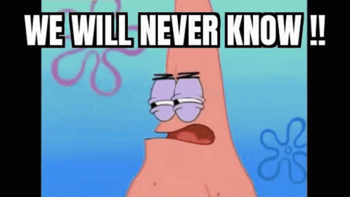 Spongebob We Will Never Know GIF