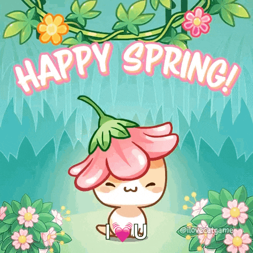 Spring Flowers Hello Spring GIF