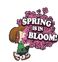 Spring Is In Bloom Peppermint Patty Sticker
