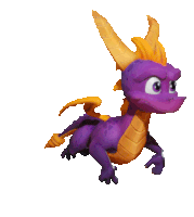 Spyro The Dragon Purple Dragon Sticker