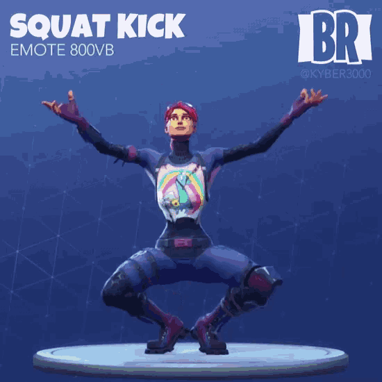 Squat Rick Emote GIF