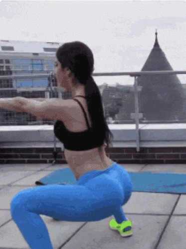 Squat Work Out GIF