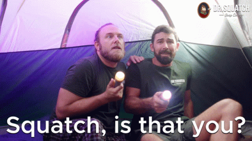 Squatch Sasquatch GIF. This 498 x 280 animated GIF is part of our funny camp collection. Related themes include hello, scared, scary. Created by DrSquatch…