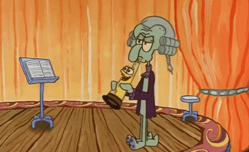 Squidward Clarinet GIF