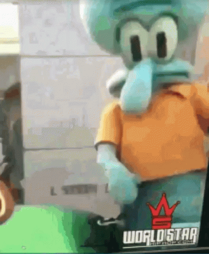 Squidward Dab GIF