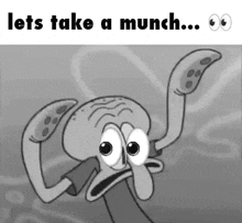 Squidward Let'S Take A Munch GIF. This 220 x 203 animated GIF is part of our spongebob i need it collection. Related themes include squidward. Created by…