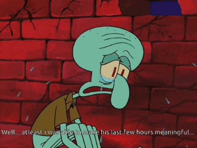 Squidward Sad GIF