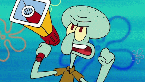 Squidward Squidward On Strike GIF. This 498 x 280 animated GIF is part of our squidward future collection. Related themes include discord, spongebob…