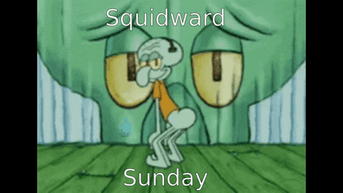 Squidward Sunday GIF