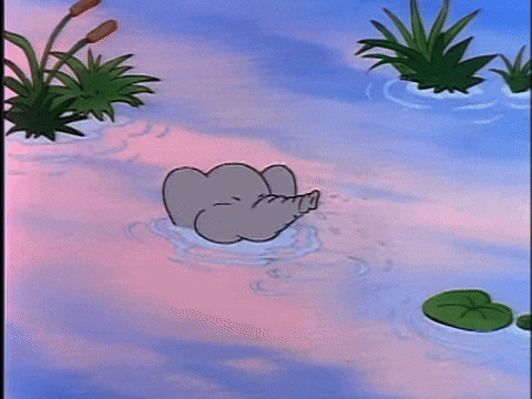 Squirting Water Babar GIF