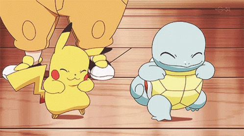 Squirtle Pikachu GIF