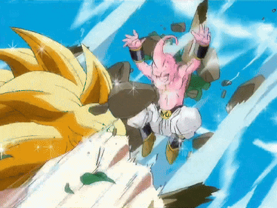 Ssj3 Goku Kid Buu GIF