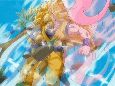 Ssj3 Goku Kid Buu GIF