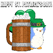 St Paddys Day Clovers Sticker