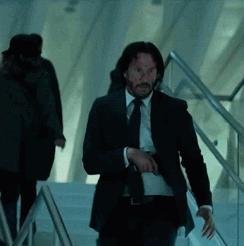 Stairs John Wick GIF