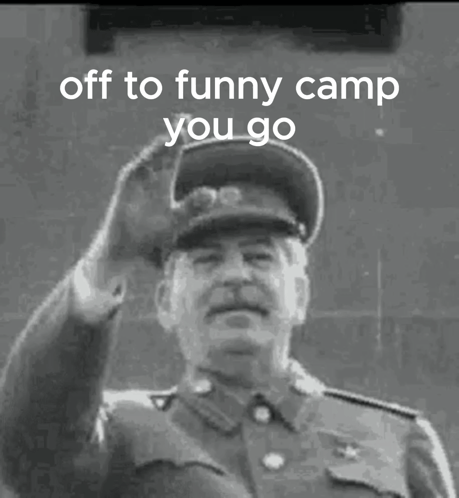 Stalin Camp GIF. This 459 x 498 animated GIF is part of our funny camp collection. Created by DUSSR1922. View the original animation, share it, or browse…