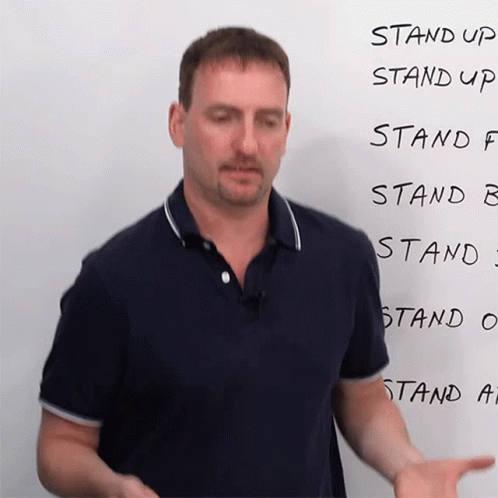 Stand Up Adam GIF