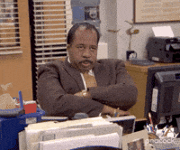 Stanley The Office Cross Arms Disappointed GIF