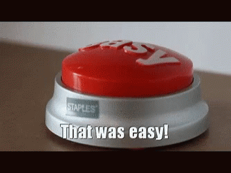 Staples Easy Button GIF. This 334 x 250 animated GIF is part of our easy button collection. Related themes include that was easy. Created by BCBirdie651…