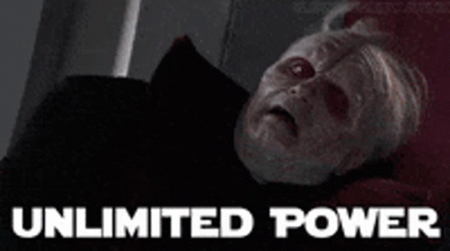 Star Wars GIF. This 498 x 278 animated GIF is part of our palpatine unlimited power collection. Related themes include star. Created by HunterStraughan…