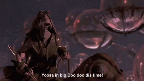 Star Wars Jarjar Binks GIF