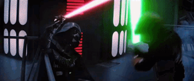 Star Wars Lightsaber Duel GIF